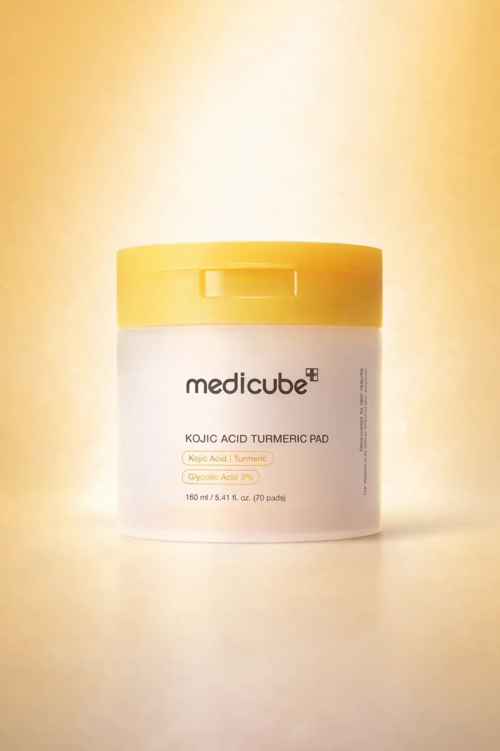 Medicube pads with kojic acid and turmeric for gentle skin brightening and exfoliation