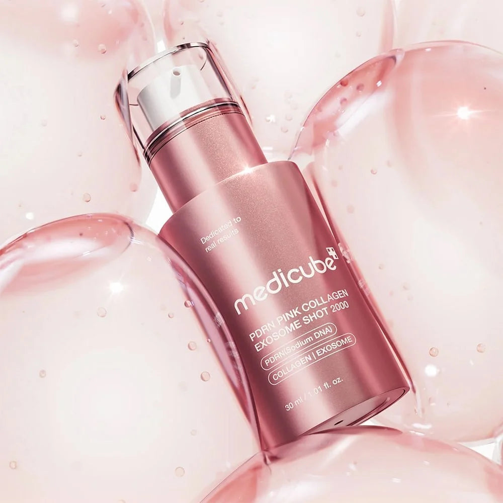 Medicube PDRN Pink Collagen Exosome Shot 2000 Serum - Renews and Enhances Skin Elasticity