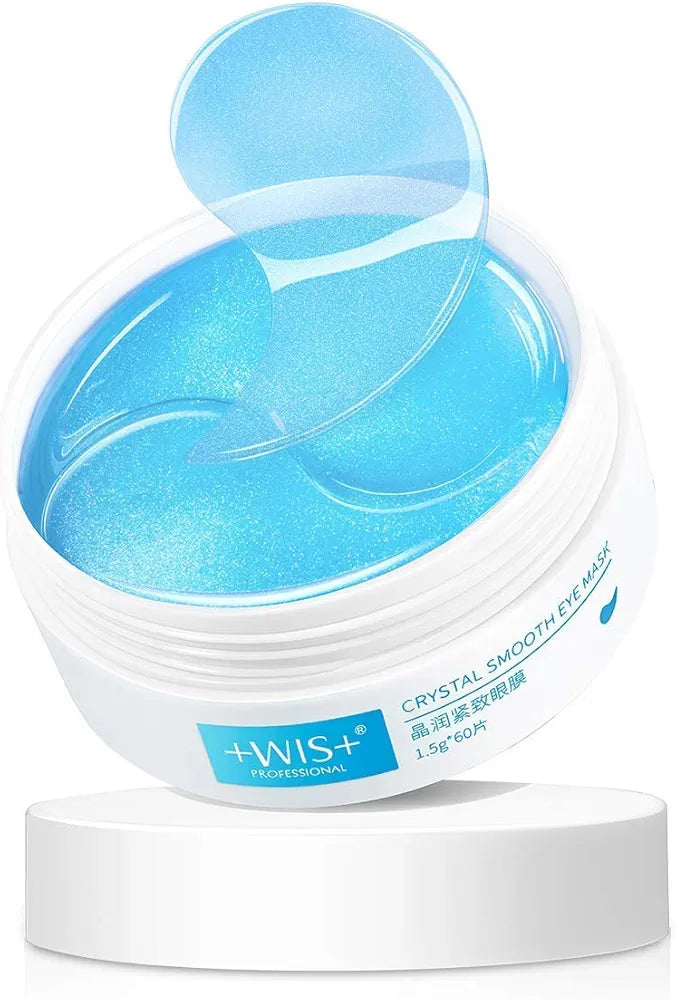 +WIS+ Under Eye Patches 60 Pcs With Collagen for Dark Circles, Puffy Eyes, Undereye Bags, Wrinkles, Hyaluronic Acid Eye Mask to Hydrating for Dry Skin