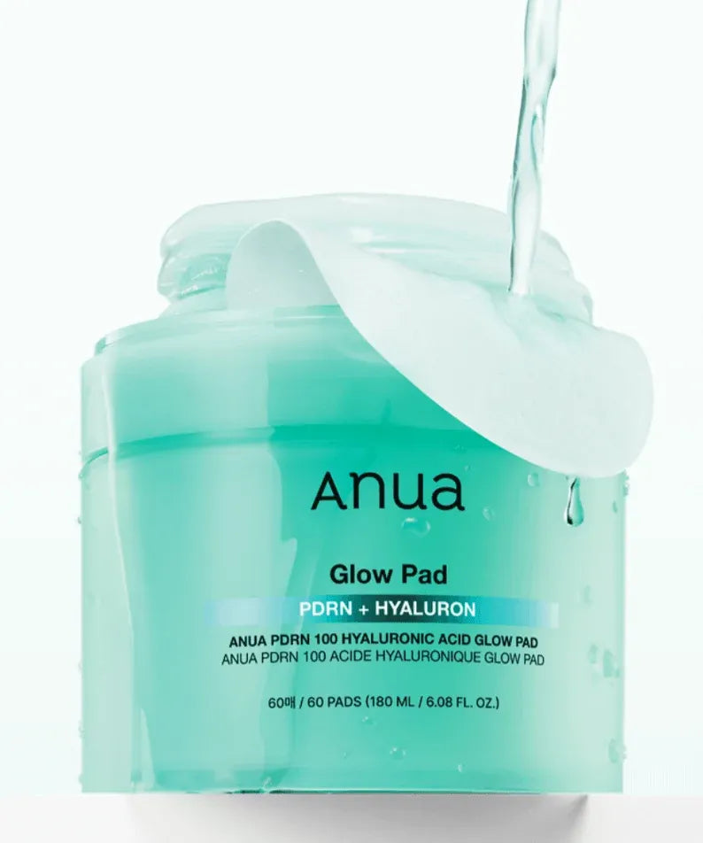 Anwa Dual Glow Hydrating Pads with Hyaluronic Acid and PDRN - 60 Pads