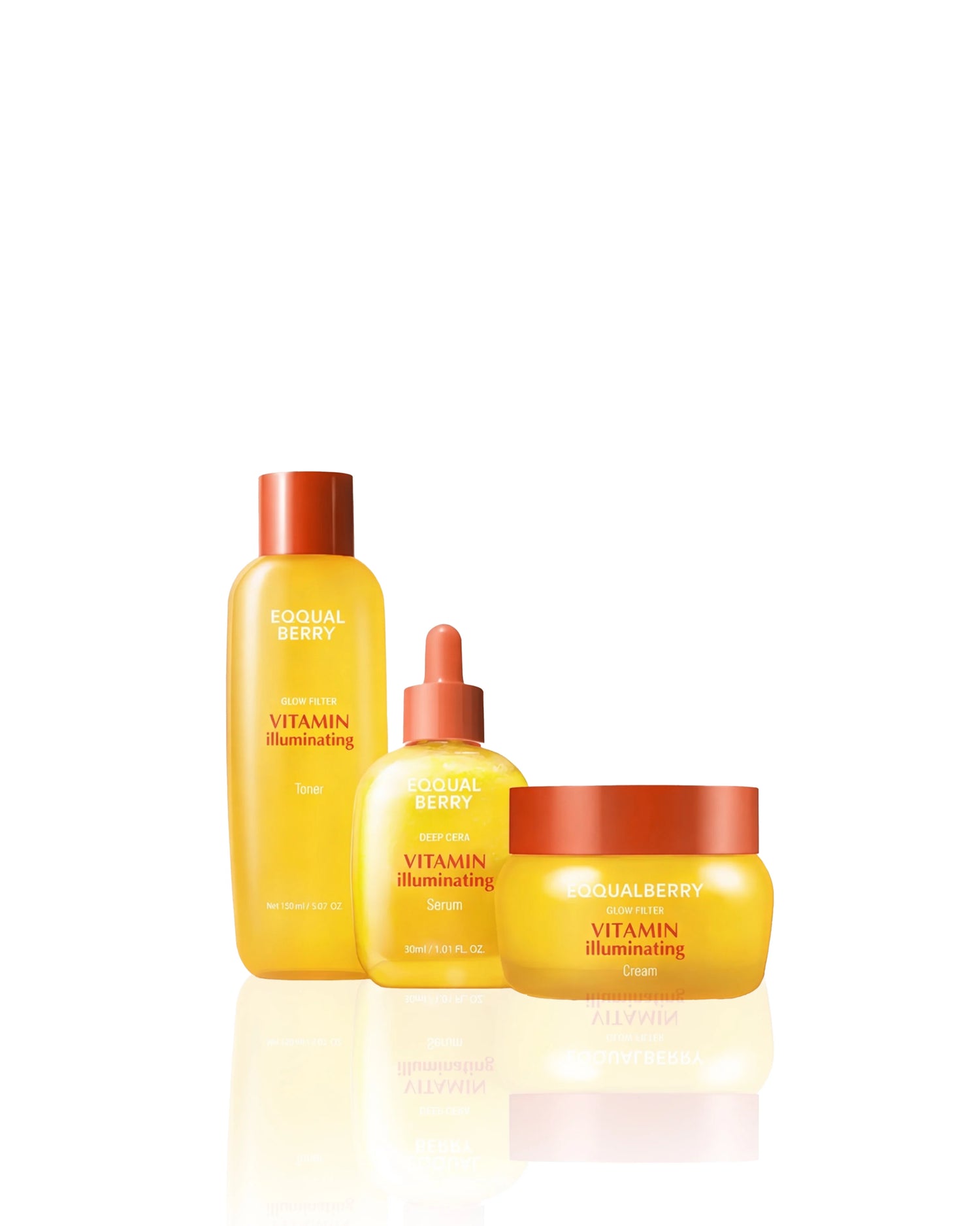 Eqqualberry Routines – Purifying pores and removing impurities; brightening and evening out skin tone; hydrating and softening skin texture.