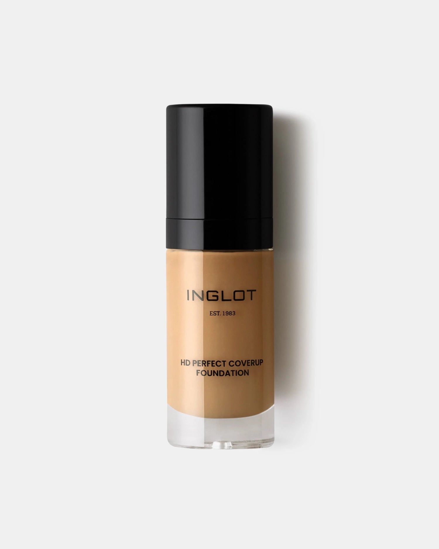 Inglot HD Perfect Coverup Foundation in a 30ml glass jar