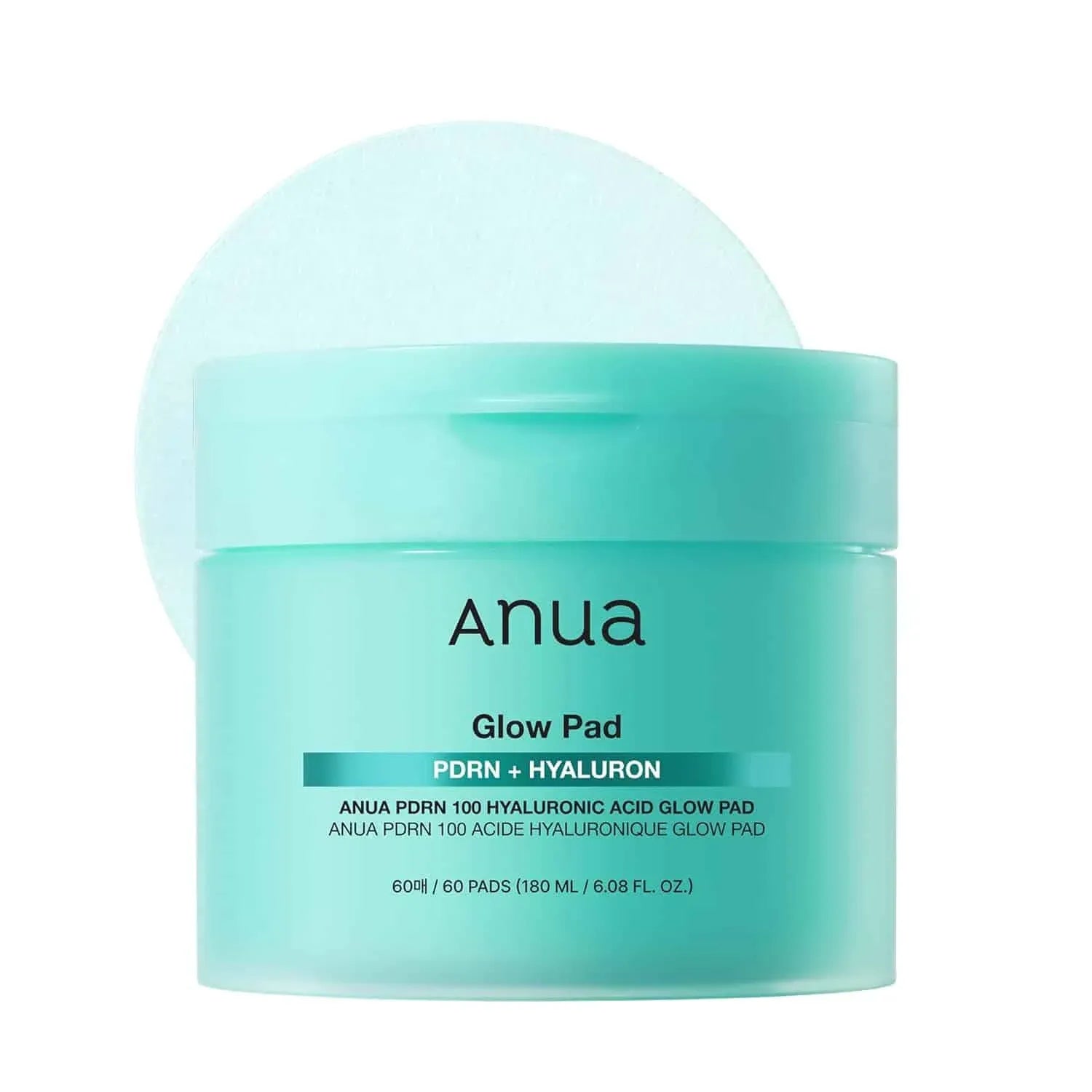 Anwa Dual Glow Hydrating Pads with Hyaluronic Acid and PDRN - 60 Pads