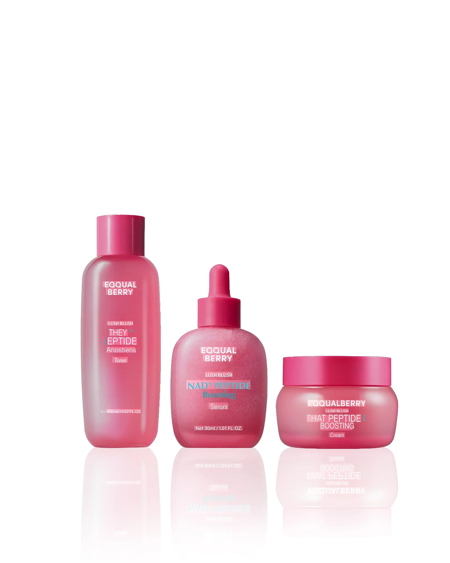 Eqqualberry Routines – Purifying pores and removing impurities; brightening and evening out skin tone; hydrating and softening skin texture.