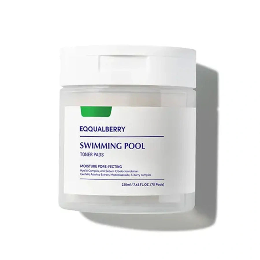 EqqualBerry Swimming Pool Toner Pads for Exfoliation and Hydration - 70 Pieces
