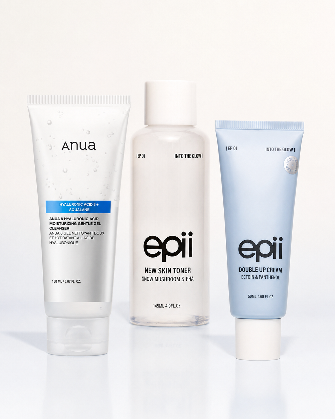 Hydrate & Reset Routine by Epii and Anua – for skin that is more hydrated, soft, and comfortable