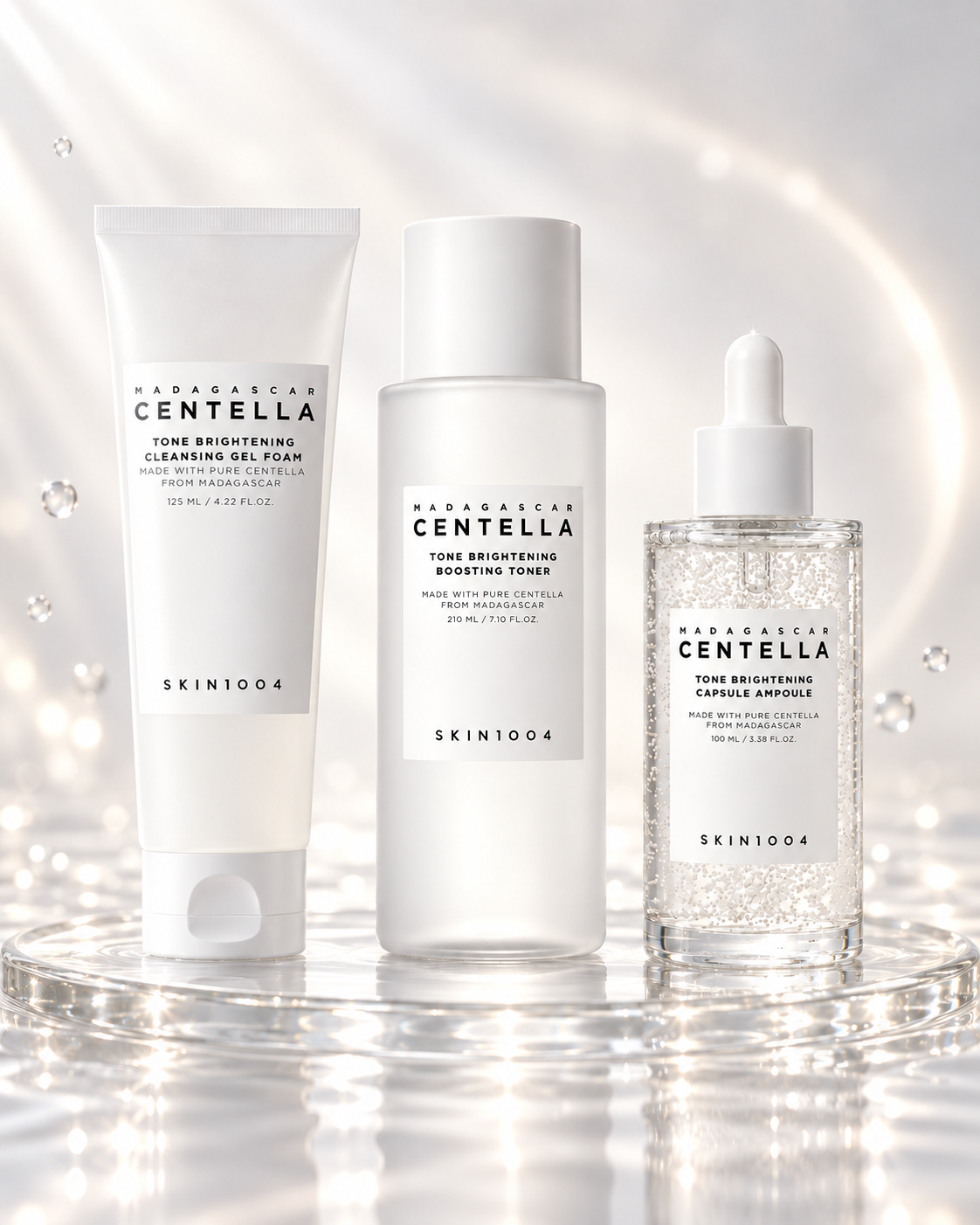 SKIN1004 Clear Tone Reset Routine - 3 Steps for Brighter, More Even-Looking Skin