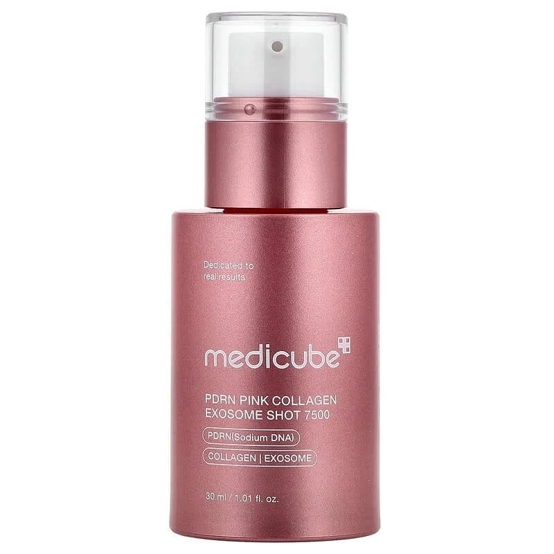 Medicube PDRN Pink Collagen Exosome Shot 7500 Serum - Skin Renewal, Pore Tightening, and Wrinkle Reduction