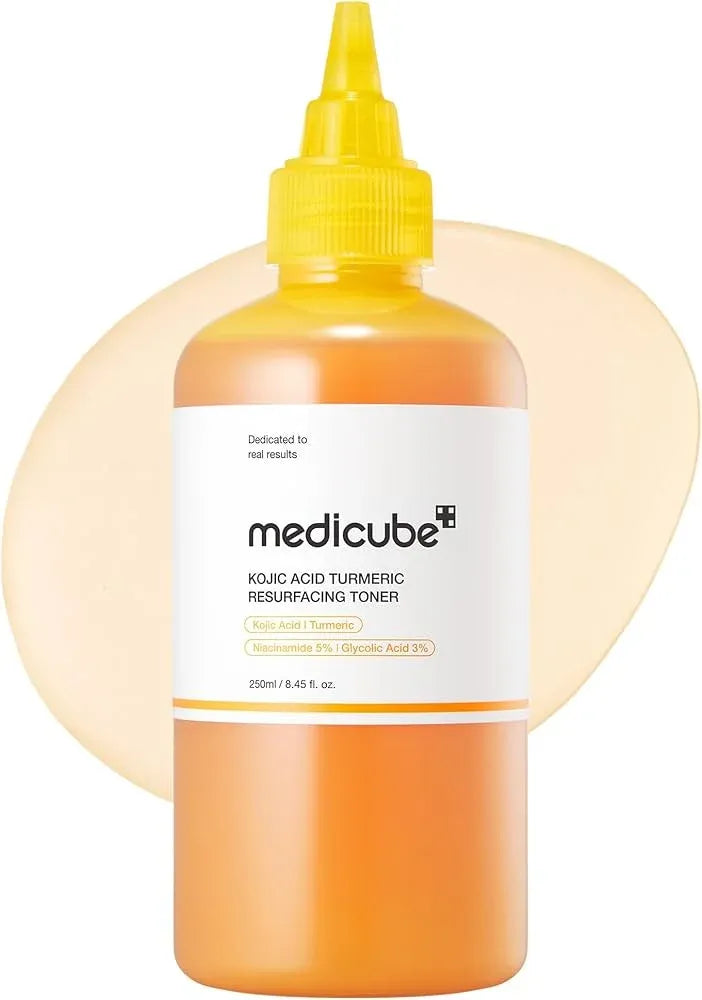 Medicube Kojic Acid and Turmeric Toner for Skin Brightening and Exfoliation